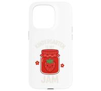 Kindergarten Is My Jam Strawberry Regreso a la Escuela Niñas Niños Carcasa para iPhone 15 Pro