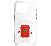 Kindergarten Is My Jam Strawberry Regreso a la Escuela Niñas Niños Carcasa para iPhone 16 Pro