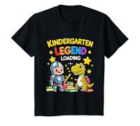 Kindergarten Legend Loading Cute Back to School Knight Dino Camiseta