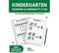 Kindergarten Math Counting Workbook: Numbers 1-20 Practice: Science of Math Aligned Activity Book - Number Formation, One-to-One Correspondence, and Tracing