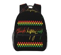Kindergarten Mochilas Casual Mochila Escolar Infantil El Mes de la Historia Negra se celebra en febrero Antirrobo Daypacks para Juveniles Viajes Trabajo Diario 29X40cm