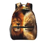 Kindergarten Mochilas Multifuncional Mochila Escolar Infantil Rey animal león amarillo Ligera Daypacks para Niños Juveniles Deportes 29X40cm