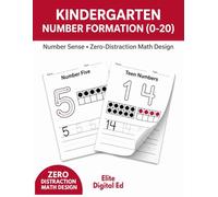Kindergarten Number Sense & Formation Workbook 0-20: Science of Math Aligned Activity Book - Counting, Comparing Quantities, and Number Recognition