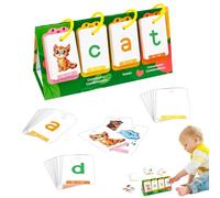 Kindergarten Phonics Games | Learn To Read Word Builder Games With 80 Cards | Preschool Phonics Manipulatives For Early Learning | Interactive Reading Games For Kids, Ideal para Phonics And Spelling