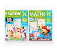 Kindergarten Reading & Math Workbook Ages 4-6, 440+ Essential Skills - Phonics, Sight Words, Handwriting, Numbers, Addition, Subtraction, Shapes + Yearly Planner - Reading Eggs & Mathseeds