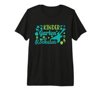 Kindergarten Rockstar Funny Back To School For Kids Camiseta Premium