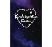 Kindergarten Teacher Gifts From Coworker - a Blank Lined Journal with Heart Words, Great for Showing Your Appreciation: Purple and Blue Universe design
