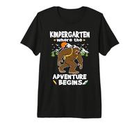 Kindergarten The Adventure Begins Back To School Bigfoot Camiseta Premium