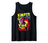 Kindergarten Vibes Back To School Teacher Student Tie Dye Camiseta sin Mangas