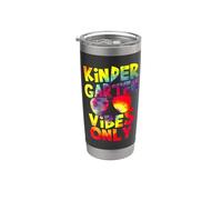 Kindergarten Vibes Back To School Teacher Student Tie Dye Vaso térmico de acero inoxidable de doble pared