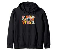Kindergarten Vibes Camisa Retro Groovy Cute Back to School Sudadera con Capucha