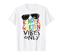Kindergarten Vibes Only Regreso a la Escuela Cool Kids Teacher Camiseta