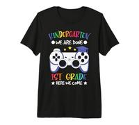 Kindergarten We Done 1st Grade Here We Come Back To School Camiseta Premium