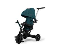 Kinderkraft 5 en 1 Twipper, Triciclo para Correr con Barra de Empuje, Asiento Giratorio de 360°, Manillar para Padres con Altura Ajustable, Capota, De 9 Meses a 5 años, Verde
