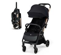 Kinderkraft APINO Silla de Paseo bebé, Carrito, Carro bebé, AUTO FOLDING, Plegado Automático, Carrito bebé, Posición reclinada, Posición Tumbada, Ligero, 7,5g, Impermeable, Carga Máxima 24 kg, Negro