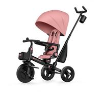 Kinderkraft Aveo 2 Pro Bebé, Plegable, Trike, Bicicleta para Niños, Triciclo Evolutivo, Bicicleta Bebe, con Accesorios Práctico, Dos Cestas, 9 Meses a 25 kg, Rosa