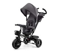 Kinderkraft Aveo Bebé, Plegable, Trike, Bicicleta para Niños, Triciclo Evolutivo, Sin Pedales, Bicicleta Bebe, con Accesorios Práctico, Dos Cestas, 9 Meses a 25 kg, Gris