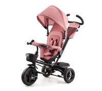Kinderkraft AVEO Triciclo Bebé, Plegable, Trike, Bicicleta para Niños, Triciclo Evolutivo, Triciclo Sin Pedales, Bicicleta Bebe, Con Accesorios Práctico, Dos Cestas, 9 Meses a 25 kg, Rosa
