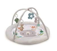 Kinderkraft COZYPLAY Gimnasio para bebé, Alfombra para niños, Tapete de peluche con Juguetes, Juguetes que activan, 2 arcos blandos, Puede lavar a máquina, Fácil de almacenar