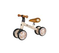 Kinderkraft Cutie Flash - Bicicleta de aprendizaje para niños, sin pedales, ruedas con luces LED, diseño moderno, construcción segura, para niños a partir de 1 año, color beige