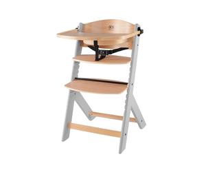 Kinderkraft Enock Silla Comedor Madera-Gris Sin Cojín