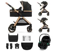 Kinderkraft ESME PRO - Cochecito 3 en 1, color negro