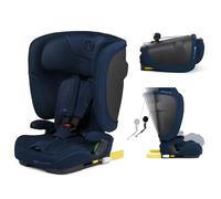 Kinderkraft FIX2GO Silla infantil i-size, 76-150 cm, base Isofix, Top Tether, sensores electrónicos, hasta aprox. 12 años, sistemas de seguridad, tapizados premium, reclinables, Azul