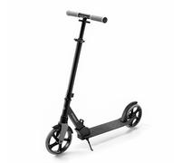 Kinderkraft Freely hasta 100 kg, Patinete, Patinete Plegable, para Niños a Partir de 5 años y Adultos, Ruedas Grandes de PU de 20 cm, Altura del Manillar Ajustable de 82 cm a 105 cm, Negro