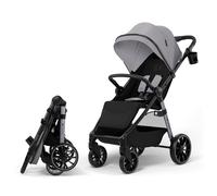 Kinderkraft GRANDE 2 - Cochecito | Ruedas grandes, CLICK&FOLD, Gris