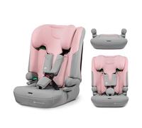 Kinderkraft I-COMFY, Silla de coche, Para niños, Ajustable (76-150 cm), Respaldo ajustable, Cinturón de seguridad de 5 puntos, SISTEMA EASY GROW, Fácil instalación, Rosa