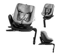 Kinderkraft I-GUARD PRO i-Size silla de coche 61-105 cm, giratoria 360°, ISOFIX, pata de apoyo, arnés de 5 puntos, Gris