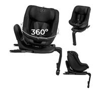Kinderkraft I-GUARD PRO i-Size silla de coche 61-105 cm, giratoria 360°, ISOFIX, pata de apoyo, arnés de 5 puntos, Negro