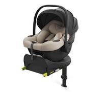 Kinderkraft I-LITE Silla infantil, con base ENDURA SAFE FX, i-Size, 40-87 cm, Giratoria, ISOFIX, ERGO PAD, Sistema Modular, 3,2 kg de peso, Arnés de 5 Puntos, 0-12 Años, Beige