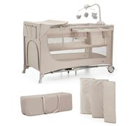 Kinderkraft Joy 2 Cuna de Viaje con Accesorios Beige