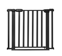 Kinderkraft Lock & GO Barrera Extensible para Puertas y Escaleras 75-103 cm, Sin Taladrar, Flat Step, Doble Cierre, Auto-Cierre, Segura y Fácil de Instalar, Negro