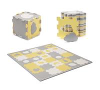 Kinderkraft Manta Juegos Bebé, Alfombra Puzzle de Espuma, para Niños, LUNO Shapes, Amarillo 1