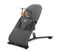 Kinderkraft Hamaca bebé MIMI – Desde el nacimiento, plegado compacto, reclinable con una mano, gris