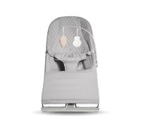Kinderkraft MIMI, hamaca bebé, sin pilas, 3 posiciones, Gris claro