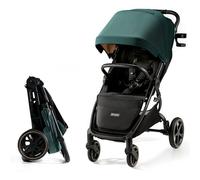 Kinderkraft Mitzy Buggy - Cochecito reclinable de hasta 22 kg, ligero, fácilmente plegable, respaldo y reposapiés ajustables, posición tumbada, ideal para viajes, color verde