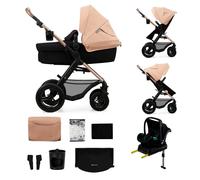 Kinderkraft Moov 2 4in1 Air Sand Beige Carro de bebé urbano
