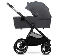 Kinderkraft NEA 2 Kinderkraft Cochecito desde el nacimiento hasta los 22 kg, plegable con una mano, posición reclinada, capota grande, todas las 4 ruedas amortiguadas, extremadamente ligero, UPF50+