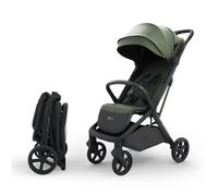 Kinderkraft NUBI 3 Silla de paseo compacta y ligera, hasta 22 kg, Buggy, con plegado automático, capota impermeable, UPF50+, Ligero 8,7 kg, posición reclinada, arnés de seguridad de 5 puntos, Verde