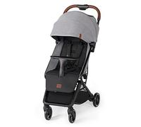 Kinderkraft NUBI Silla de paseo compacta y ligera, Fácil de transportar para avión coche, Impermeable, con filtro UPF50+, Gris