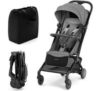 Kinderkraft PILOT 2 Cochecito de Bebé, Silla de Paseo, Deportivo, Sistema Plegable, Pequeñas Dimensiones Después de Plegar, Ligero, Filtro UPF 50+, Arnés de Seguridad de 5 punto, Gris