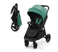 Kinderkraft RINE Silla de Paseo, Carrito bebé, cochecito bebé, Suspensión, Impermeable con UPF 50+, Plegable, Fácil de Plegar, Verde