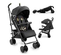 Kinderkraft silla de paseo SIESTA 2 hasta 22 kg, ligera, solo 7,9 kg, plegado tipo paraguas, posición tumbada, reposapiés ajustable, capota transpirable con malla y ventana peekaboo, compacta, Negro