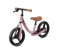 Kinderkraft Space 2 Bicicleta sin Pedales, Bicicleta Niño 2 años, Bicicleta 2 Ruedas, Sillín Ajustable, con Freno, Ligera, 3.6 kg, Ruedas 28 cm de diámetro, 35 kg, Rosa