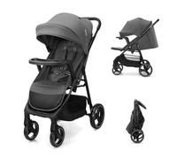 Kinderkraft TRIG 3 con bandeja, silla de paseo 22 kg, CLICK & FOLD, Gris