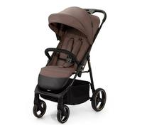 Kinderkraft TRIG 3, Silla de Paseo, Ligera y manejable, Suspensión, Cinturón de 5 puntos, Reposapiés, Ajustable, Carga máxima de 25 kg, Marrón