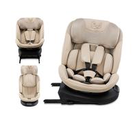 Kinderkraft XPEDITION 3 I-Size 40-150 cm, Silla coche bebé, para niños, Asiento giratorio 360º, Isofix base, Ajuste de la reclinación del respaldo, Protección lateral, Grupo 0+/1/2/3, 0-36 kg, Verde